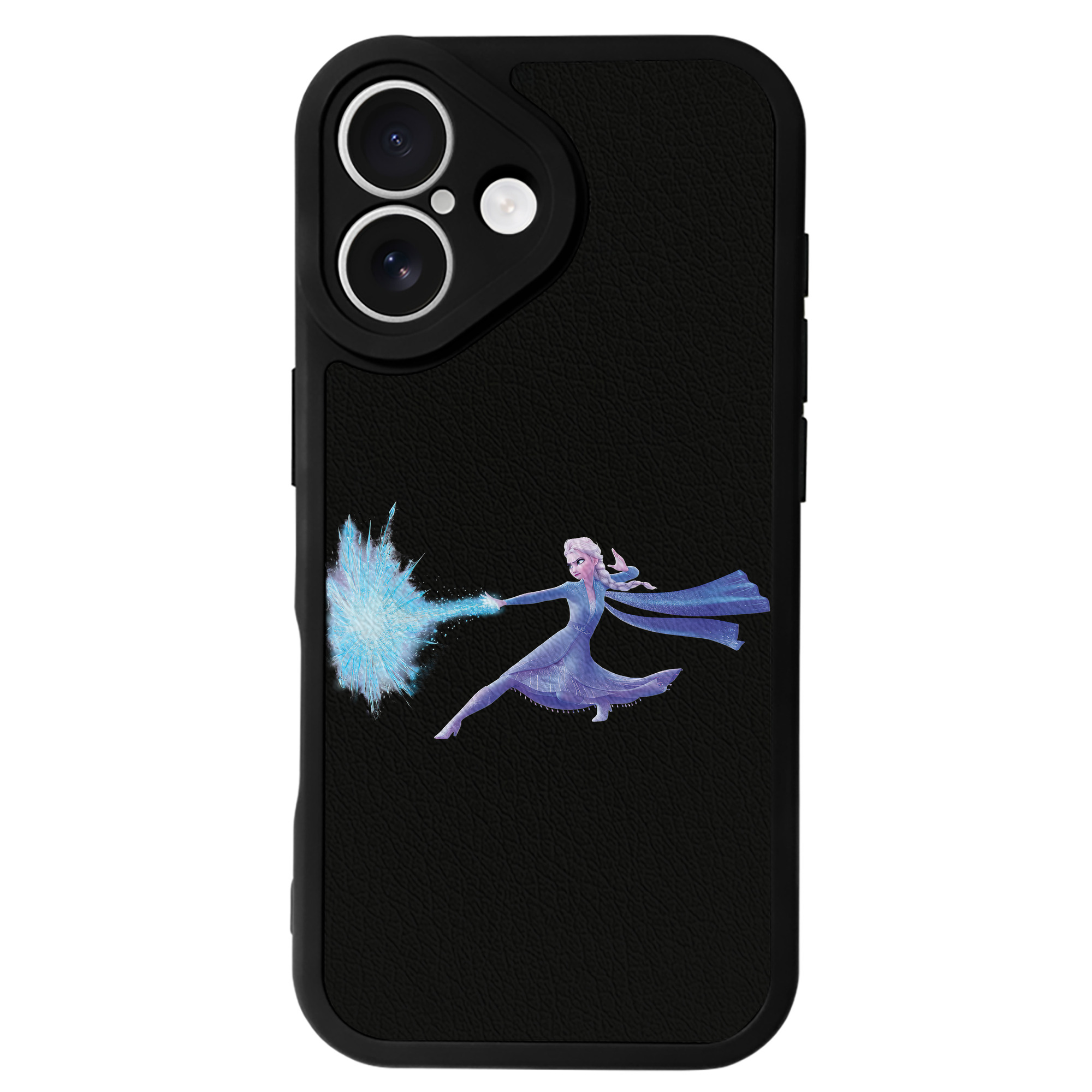 （画像用） アナと雪の女王 アンナ エルサ Frozen Anna Elsa 【iPhone 16シリーズ対応】シリコンスマホケース（レザー調） 材質：シリコン
